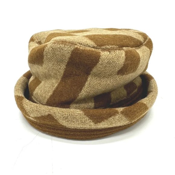HERMES H logo camel hat hat Brown - Picture 4 of 13